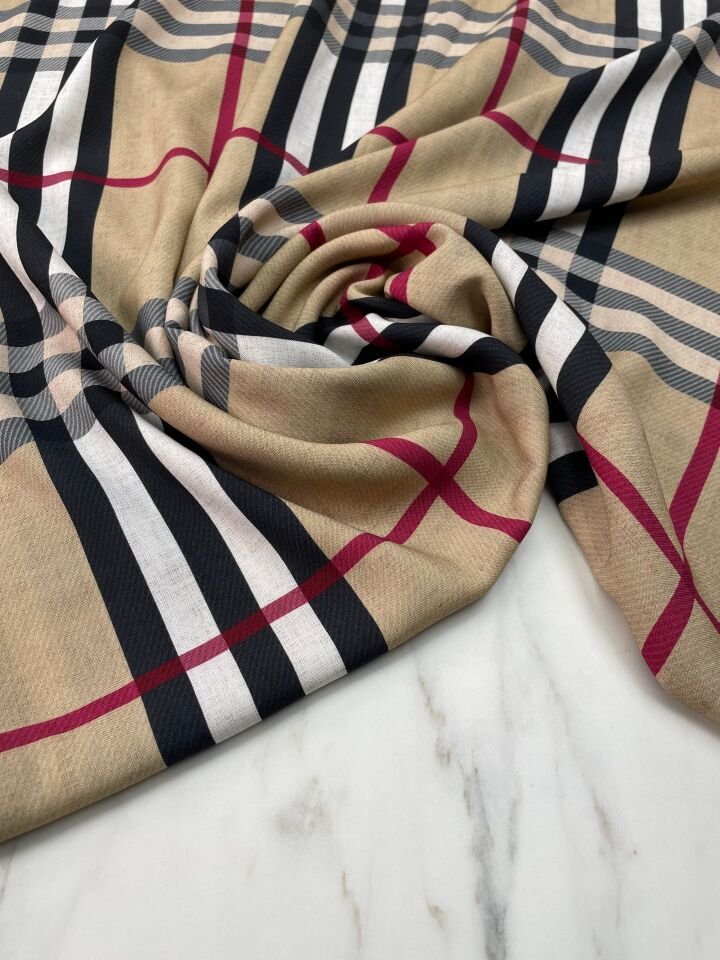 Dijital Baskı Bambu Elbiselik Pamuk Kumaş