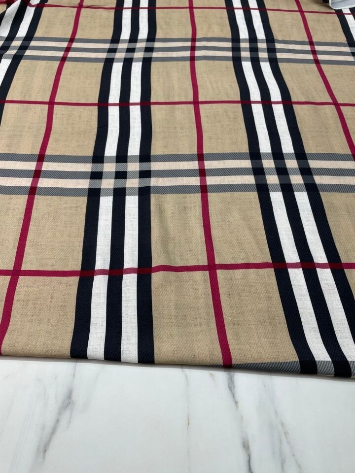 Dijital Baskı Bambu Elbiselik Pamuk Kumaş