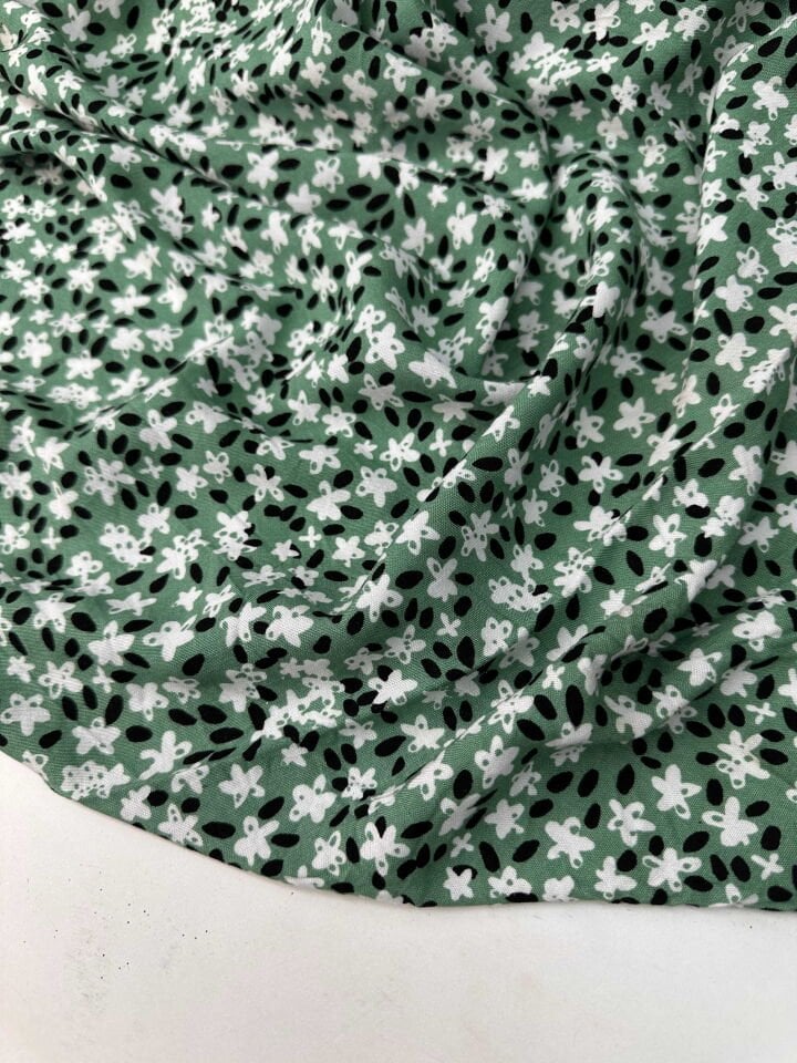 Desenli Viskon Elbise Etek Gömlek Şalvar