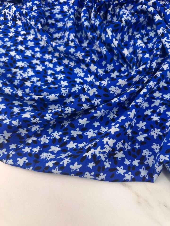 Çiçek Desen Viskon Elbise Etek Gömlek Şalvar