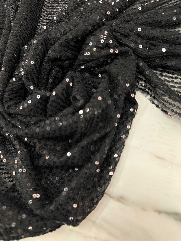 Siyah Zara Payet Elbise Şalvar Abiye