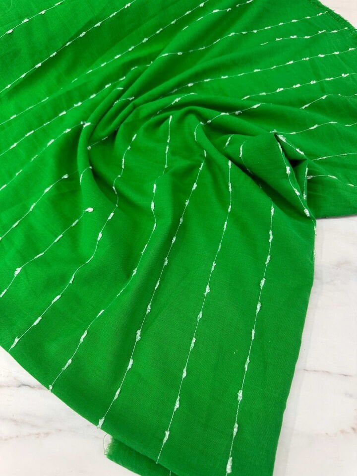 Yeşil Yüzde Yüz Pamuklu Elbise Etek Gömlek Tunik