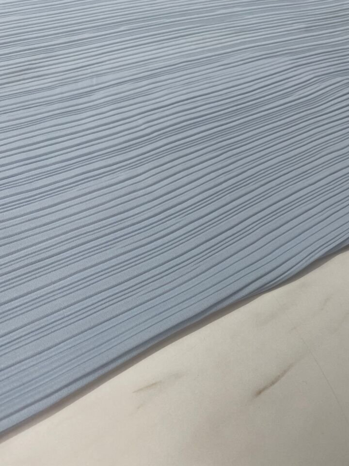Bebe Mavisi Ebiselik Eteklik Gofre Kumaş