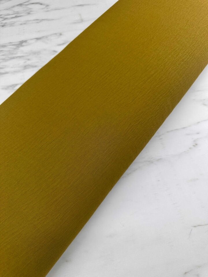 Hardal Sarısı Ayrobin Kumaş Elbise Etek Pantolon Abaya