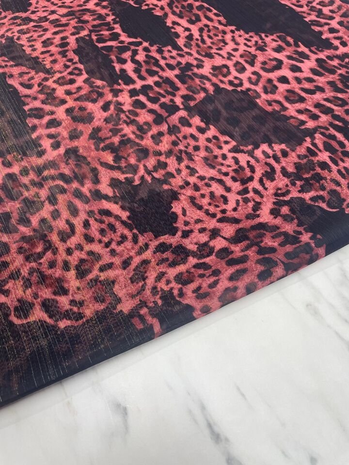 Desenli Simli Sifon Elbise Etek Gömlek Şal