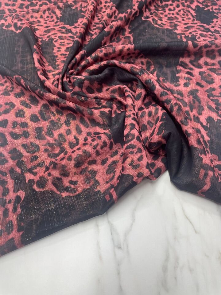 Desenli Simli Sifon Elbise Etek Gömlek Şal