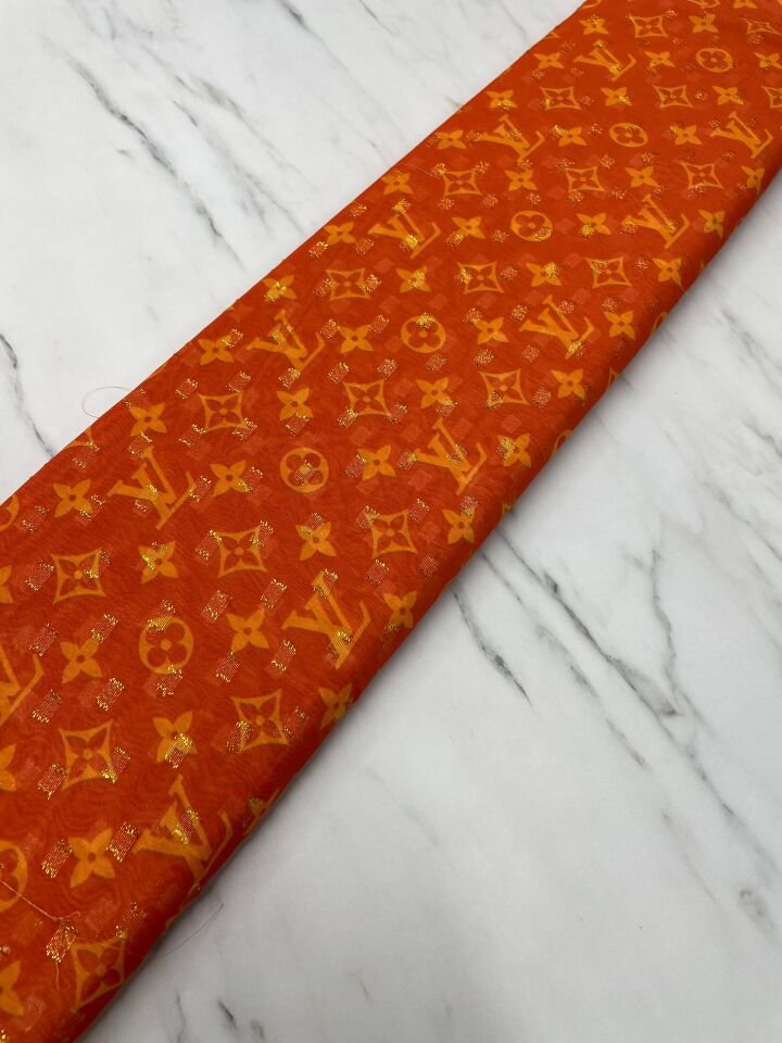 Desenli Simli Şifon Elbise Etek Gömlek Şal