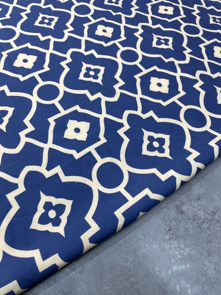 Liza Desen Likralı Elbiselik Pantolonluk Dabil Krep