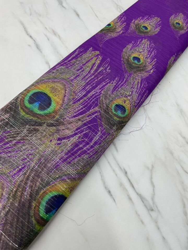 Desenli Simli Şifon Elbise Etek Gömlek Şal