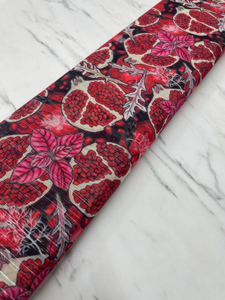 Desenli Simli Şifon elbise Etek Gömlek Şal