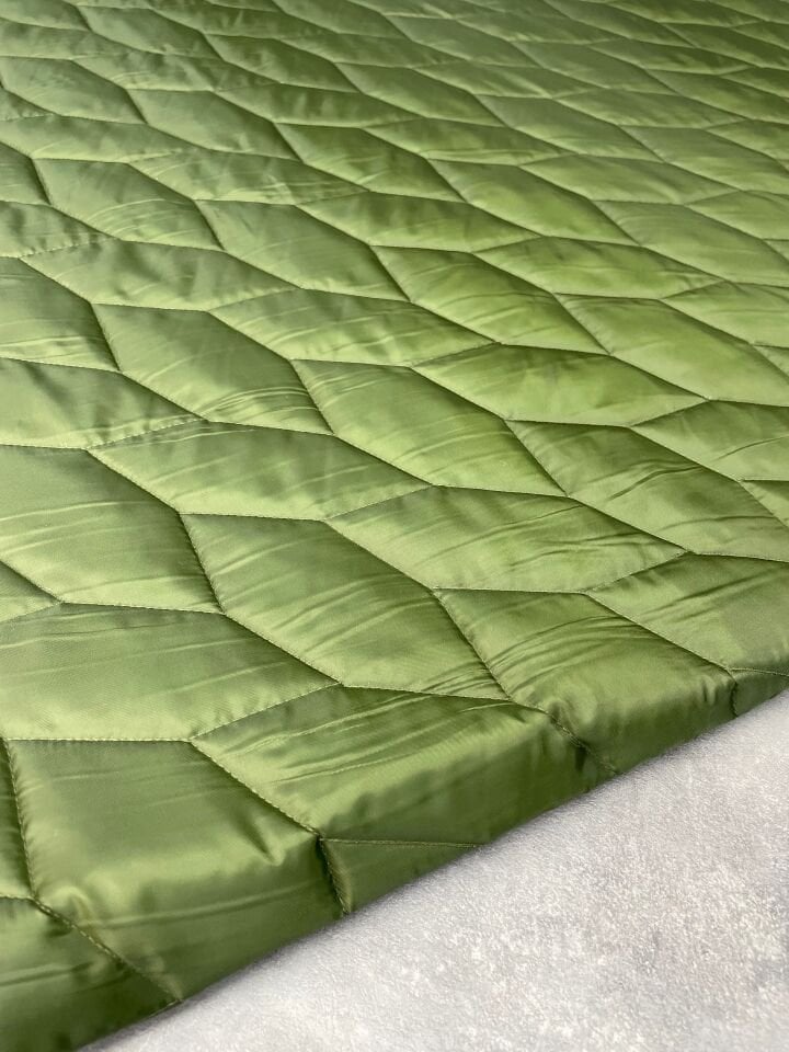 Çift Taraflı Haki Yeşil Mont Yeleklik Kapıtone Kumaş