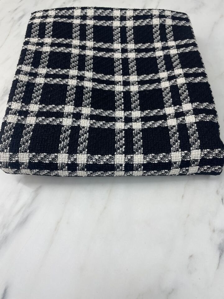 Siyah Şanel Elbiselik Kumaş