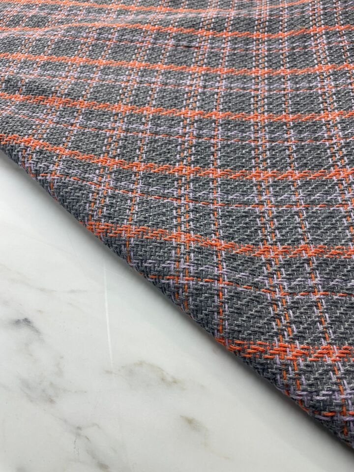 Gri Şanel Elbiselik Kumaş