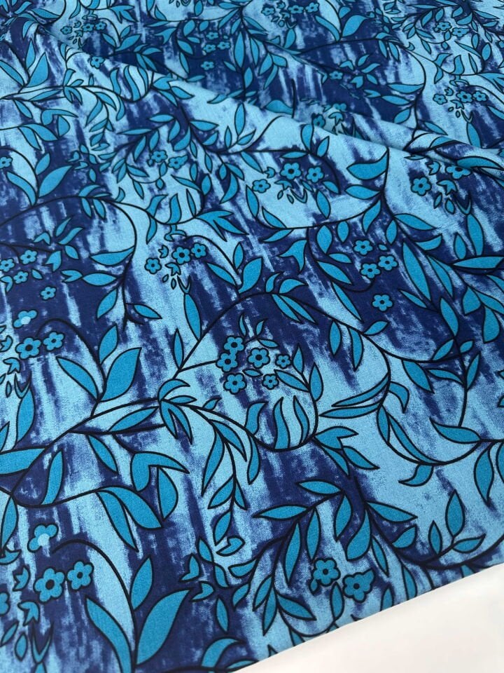 Desenli İpek Viskon Elbise Şalvar Etek Gömlek