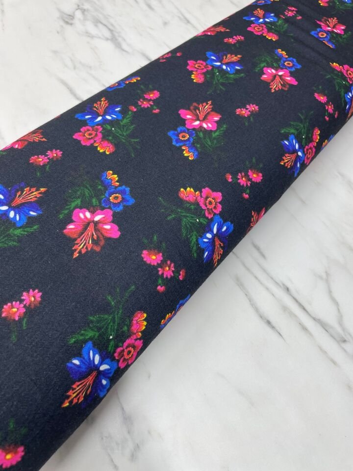 Türkmen Desen Elbiselik Keten Kumaş