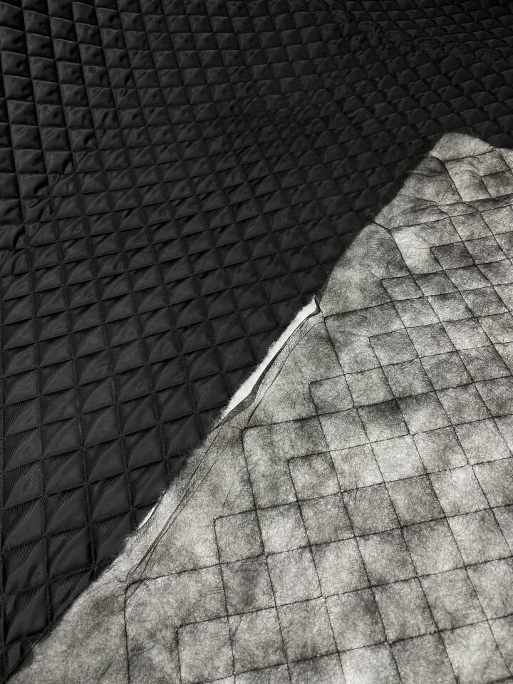 Siyah Renk Tek Taraflı Montluk Yeleklik Kapıtone Kumaş