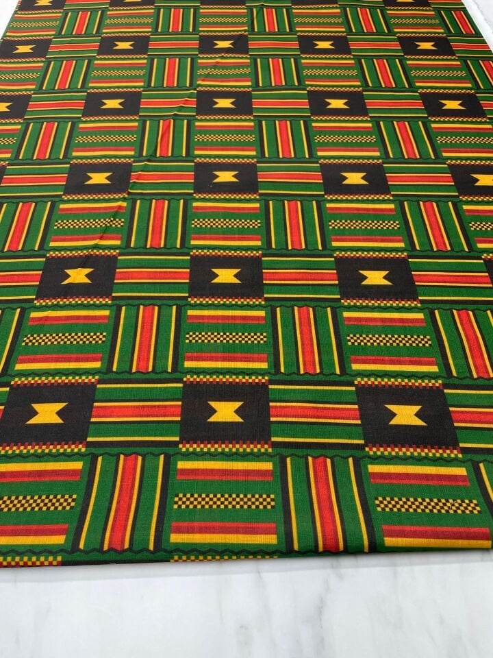 Hatay Kilimi Desen Elbiselik Keten Kumaş