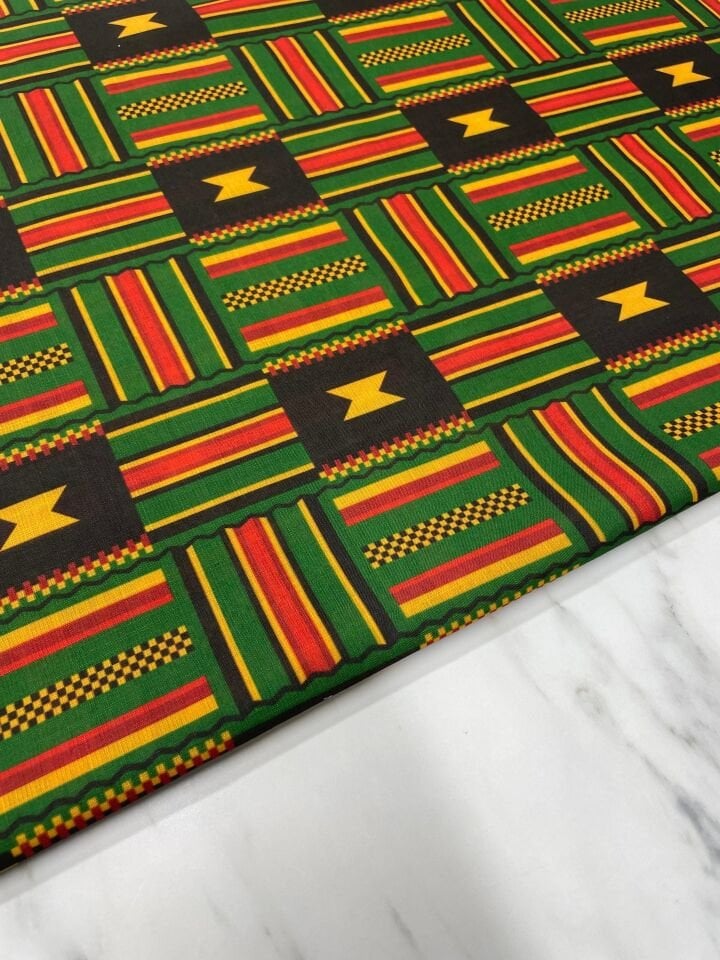 Hatay Kilimi Desen Elbiselik Keten Kumaş