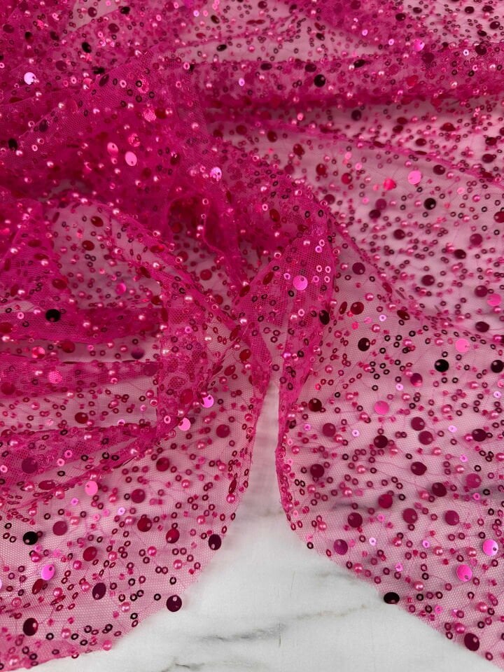 Fantazi Ürün Tül Üstü Pempe Pul Boncuk İşleme Abiye Elbise Şalvar