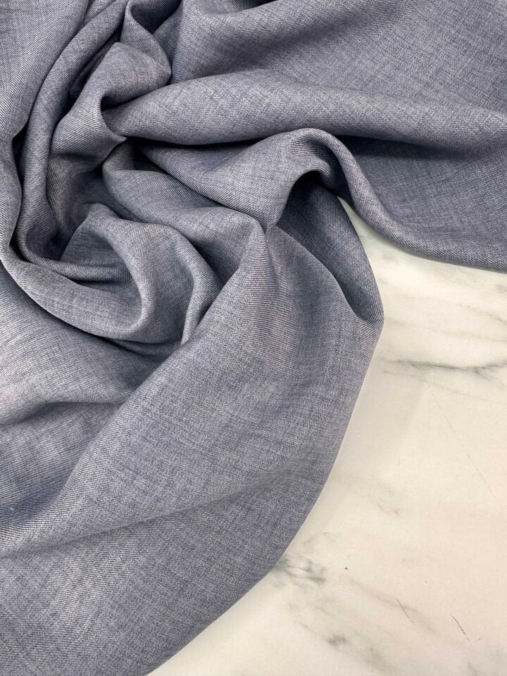 Gri Sofya Keten Elbise Etek Pantolon Abaya