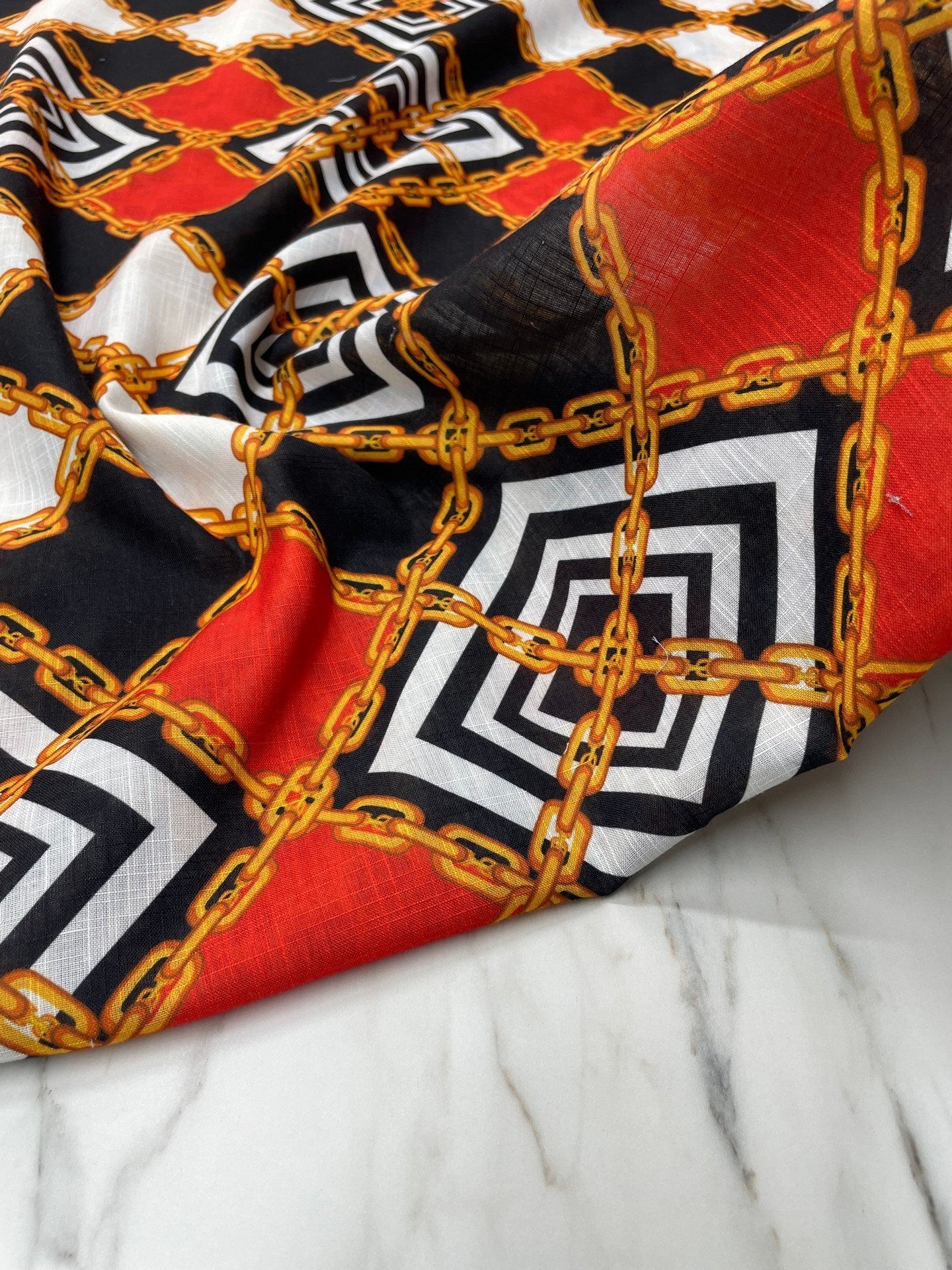 Paris Desen Elbiselik Pantolonluk Keten Kumaş