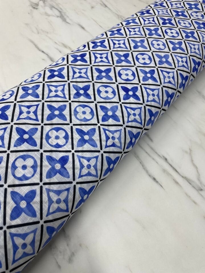 Lv Desen Elbiselik Pantolonluk Keten Kumaş