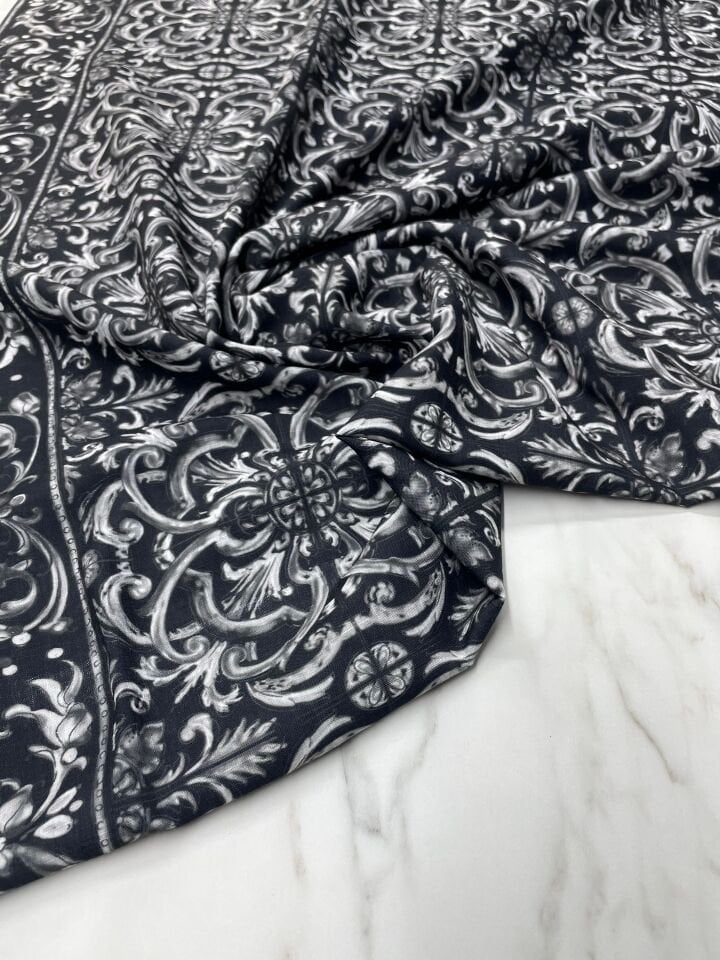 Berlin Desen Elbiselik Pantolonluk Keten Kumaş