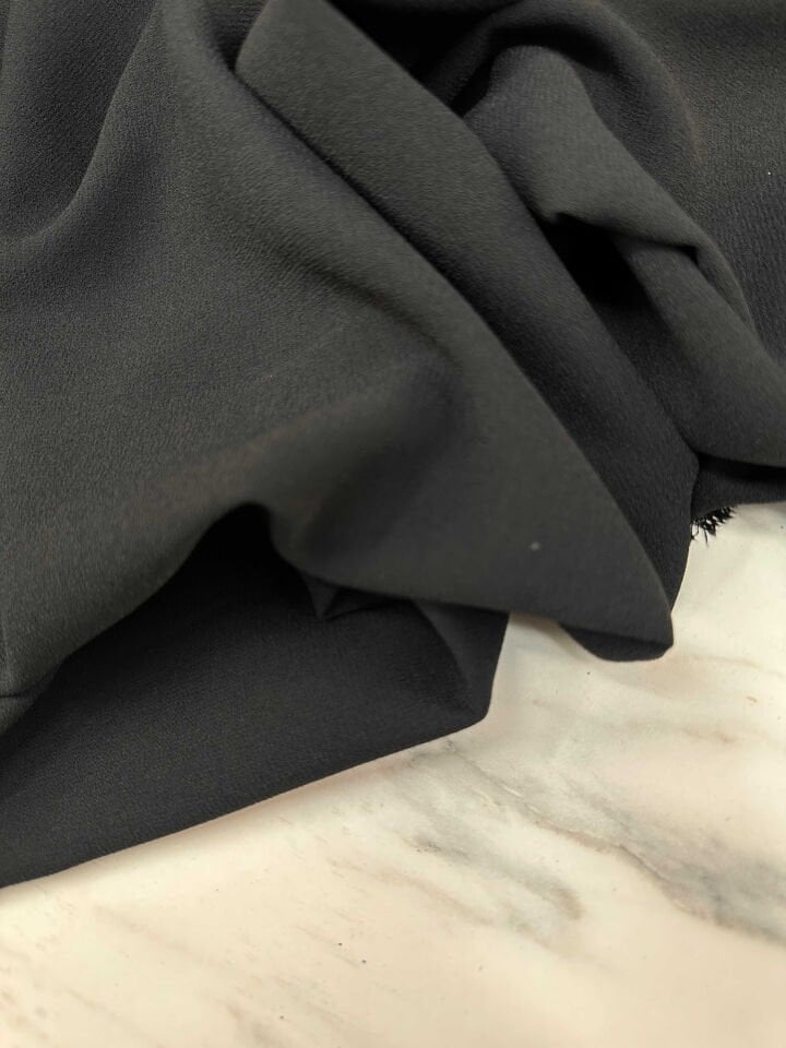 Siyah İthal Rubi Krep Elbise Etek Abaya Pantolon