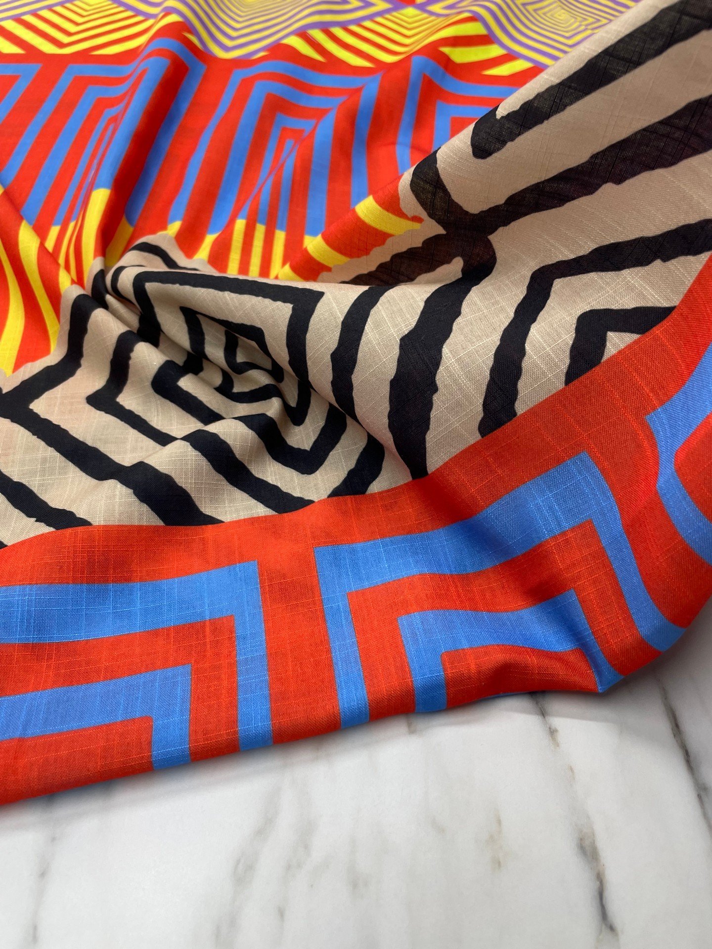 Bakü Desen Elbiselik Pantolonluk Keten Kumaş