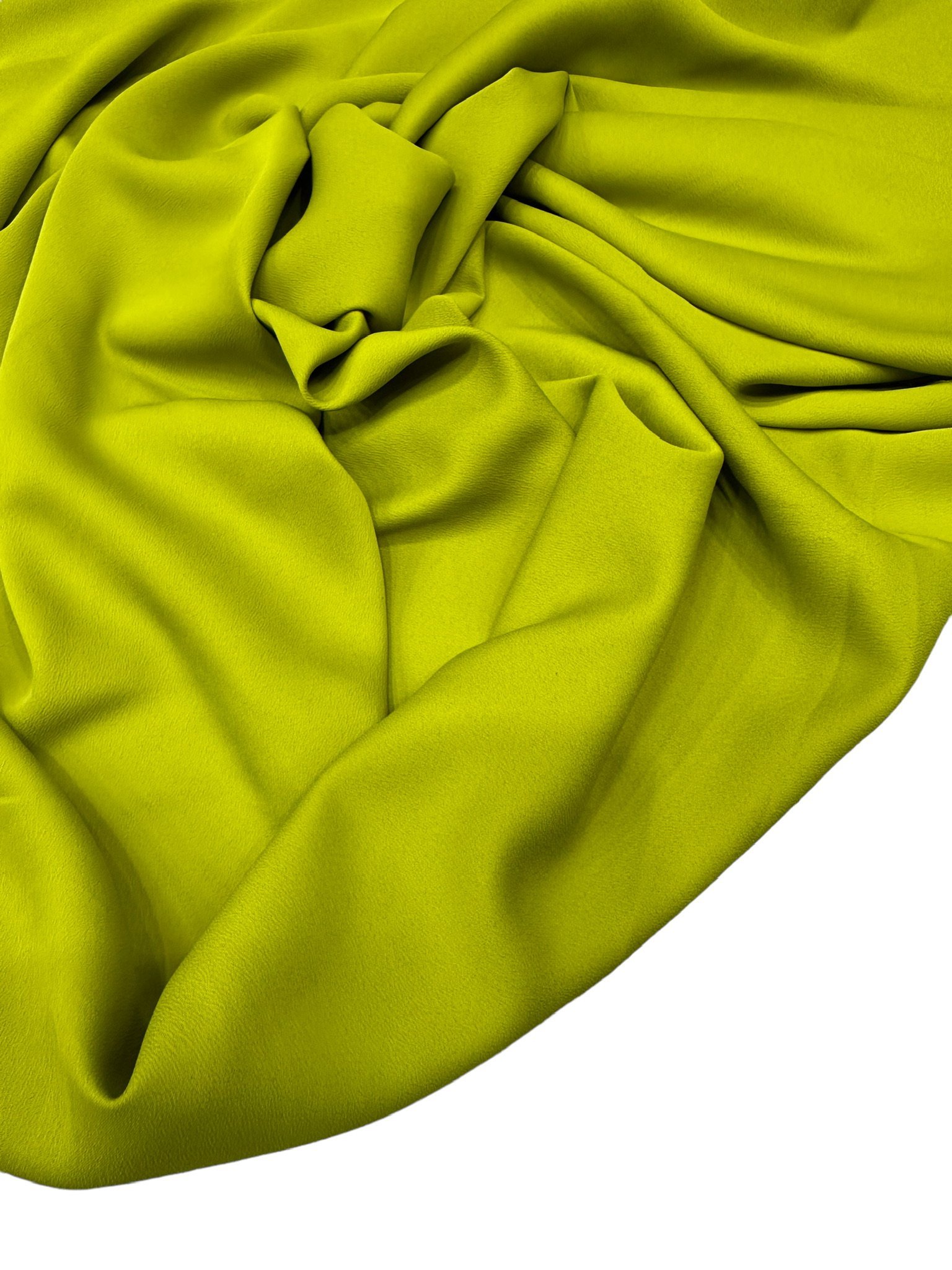 Yağ Yeşili Elbiselik Safira Kumaş