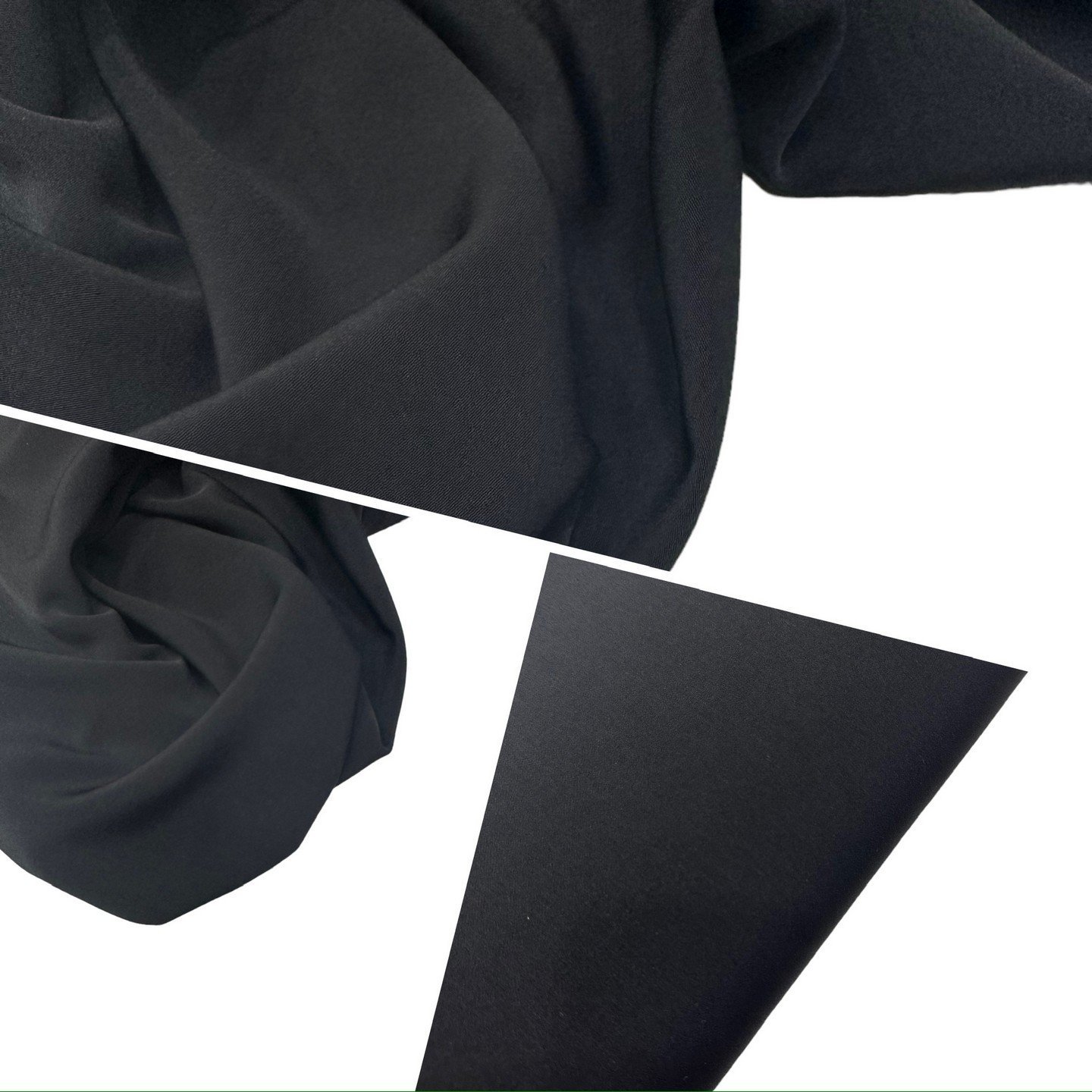 Sıyah Renk Elbiselik Eteklik Pantolonluk Krep Kumaş