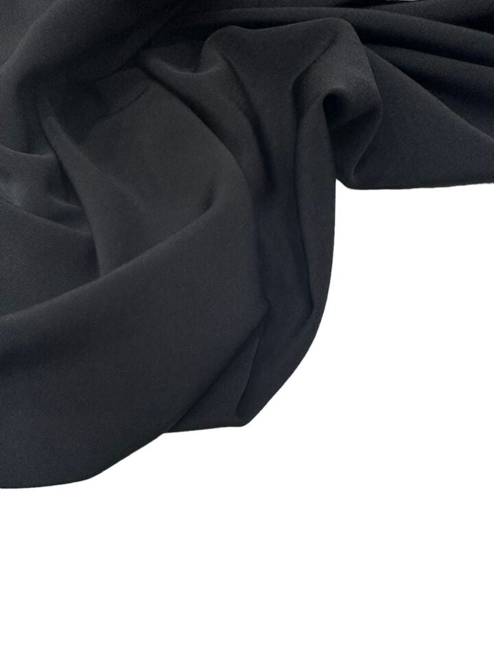 Sıyah Renk Elbiselik Eteklik Pantolonluk Krep Kumaş