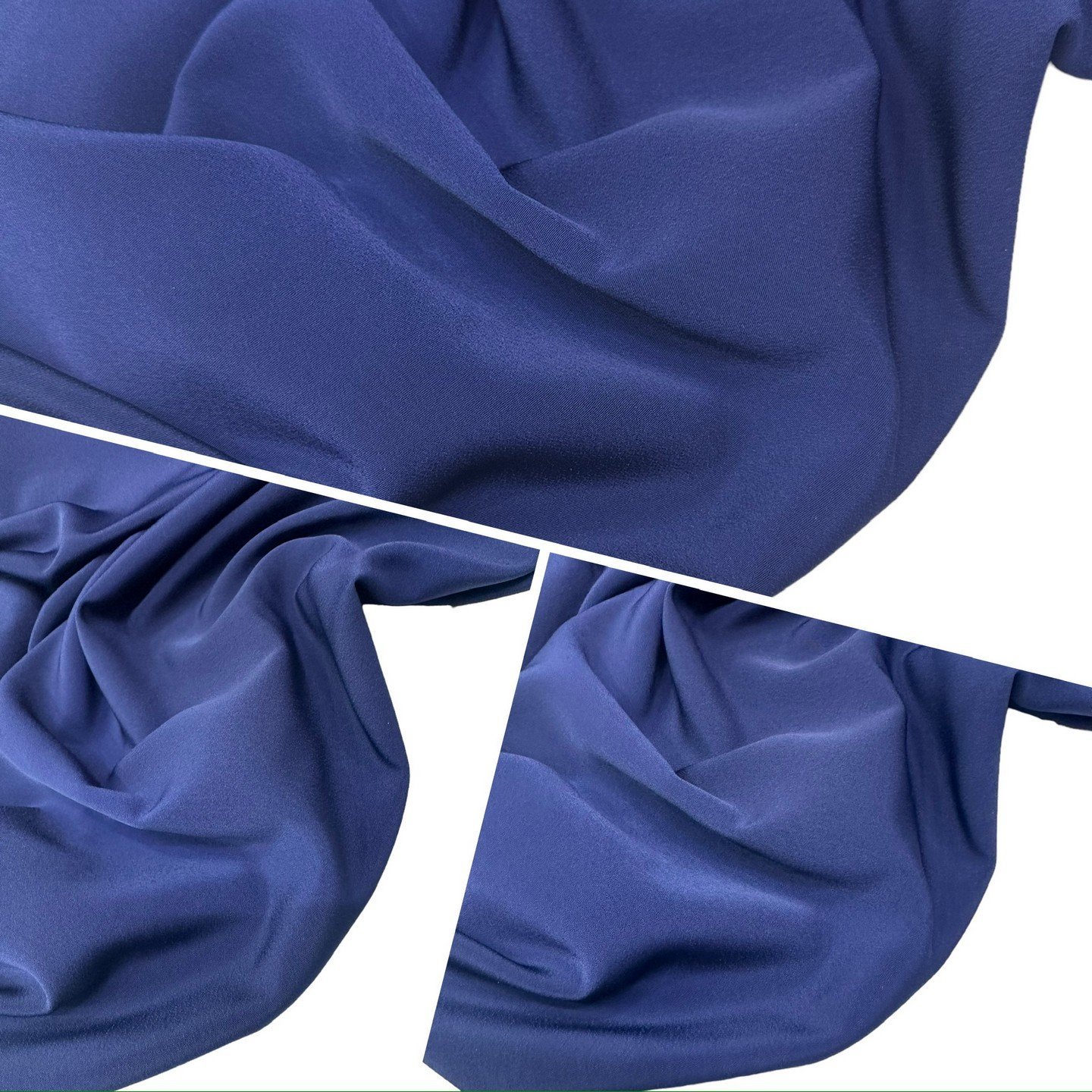 Lacivert Renk Elbiselik Pantolonluk Eteklik Krep Kumaş