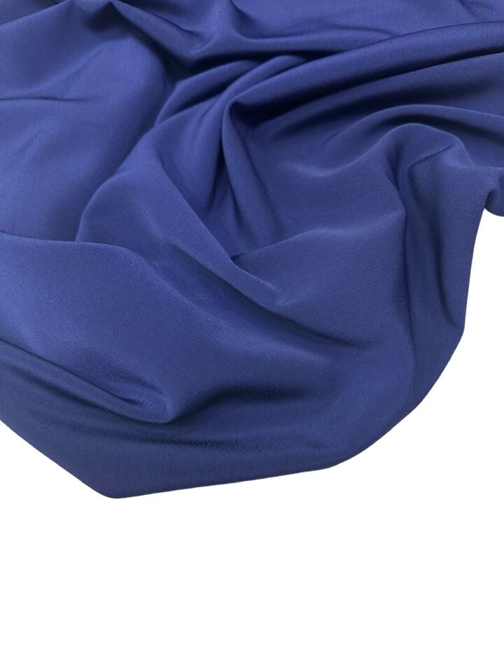 Lacivert Renk Elbiselik Pantolonluk Eteklik Krep Kumaş