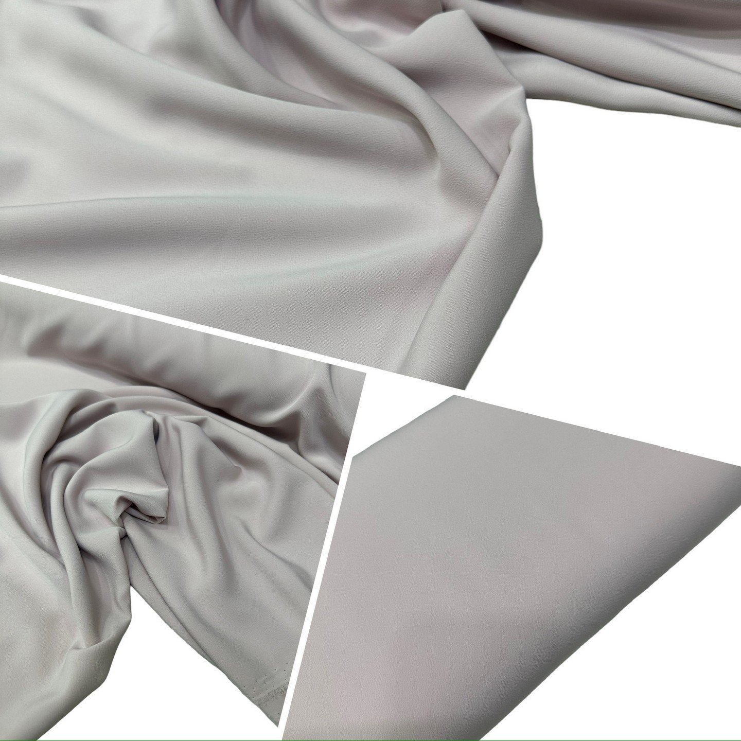 Gri Renk Elbiselik Pantolonlık Gömleklik Krep Kumaş