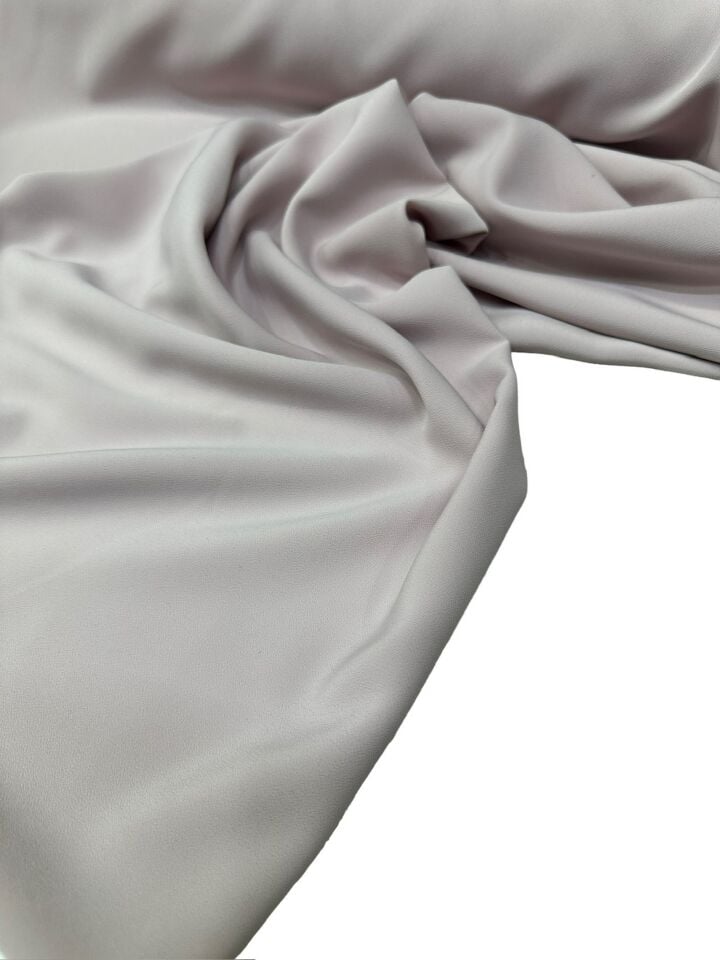 Gri Renk Elbiselik Pantolonlık Gömleklik Krep Kumaş