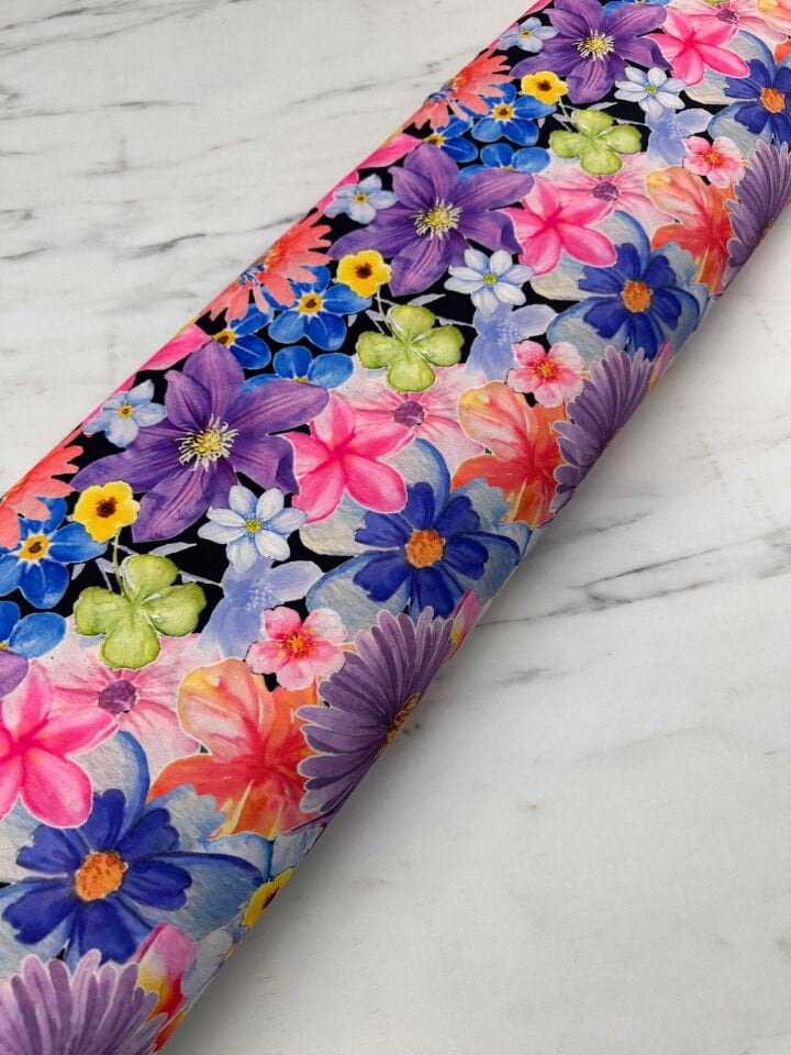 Desenli Krep Kumaş Elbise Etek Gömlek Şalvar