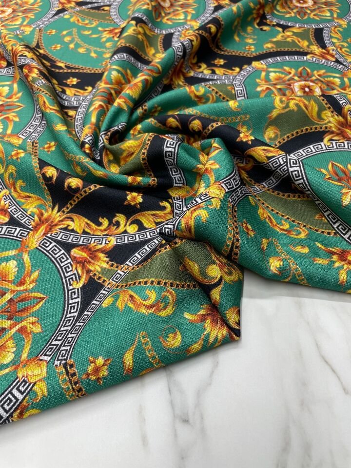 Miami Desen Elbiselik Ceketlik Keten Kumaş