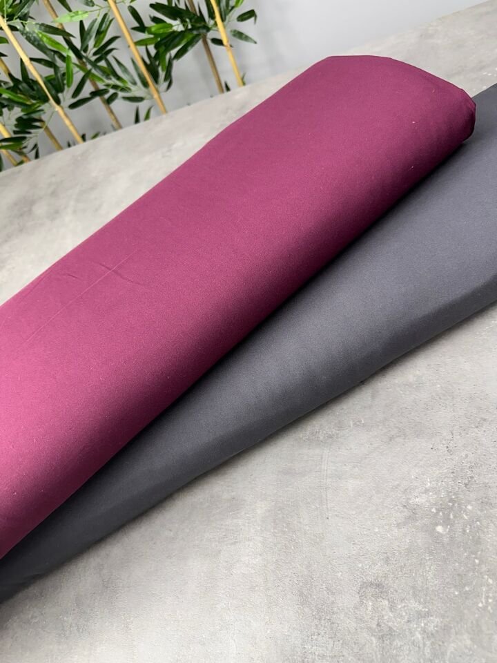 Düz Yüzde Yüz Pamuklu Elbiselik Viskon Kumaş