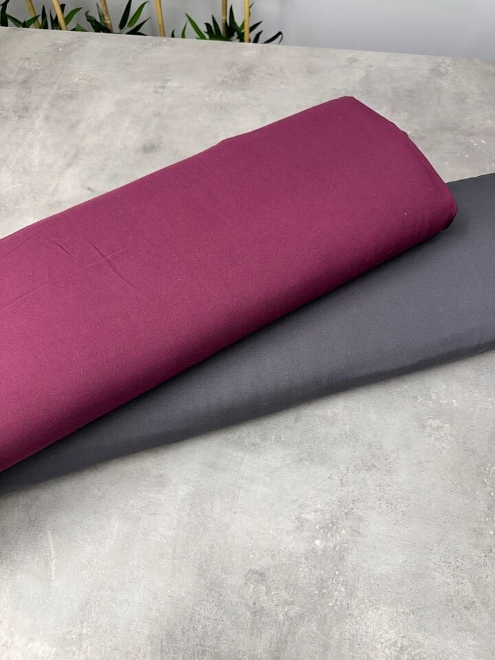 Düz Yüzde Yüz Pamuklu Elbiselik Viskon Kumaş