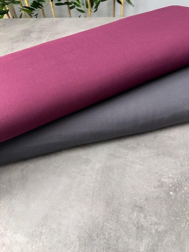 Düz Yüzde Yüz Pamuklu Elbiselik Viskon Kumaş