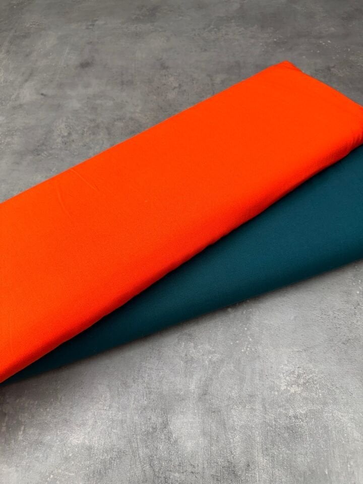 Düz Yüzde Yüz Pamuklu Elbiselik Viskon Kumaş