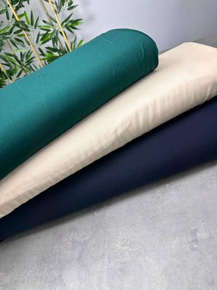 Düz Yüzde Yüz Pamuklu Elbiselik Viskon Kumaş