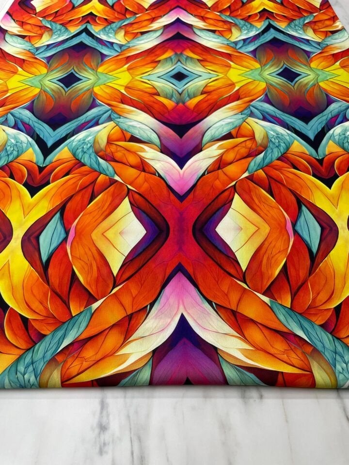 Leonarda  Desen Elbiselik Gömleklik Tivil Saten Kumaş