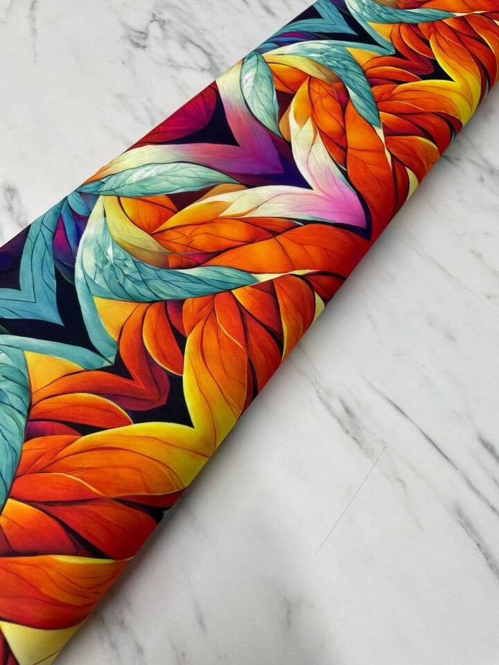 Leonarda  Desen Elbiselik Gömleklik Tivil Saten Kumaş