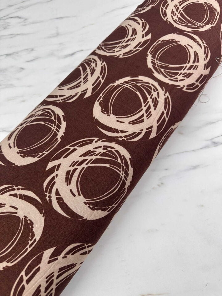 Desenli Viskon Kumaş Elbise Etek Gömlek Şalvar