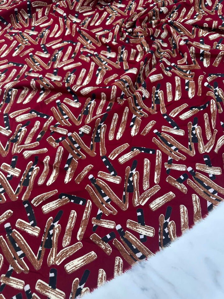 Desenli Viskon Elbise Etek Gömlek Şalvar