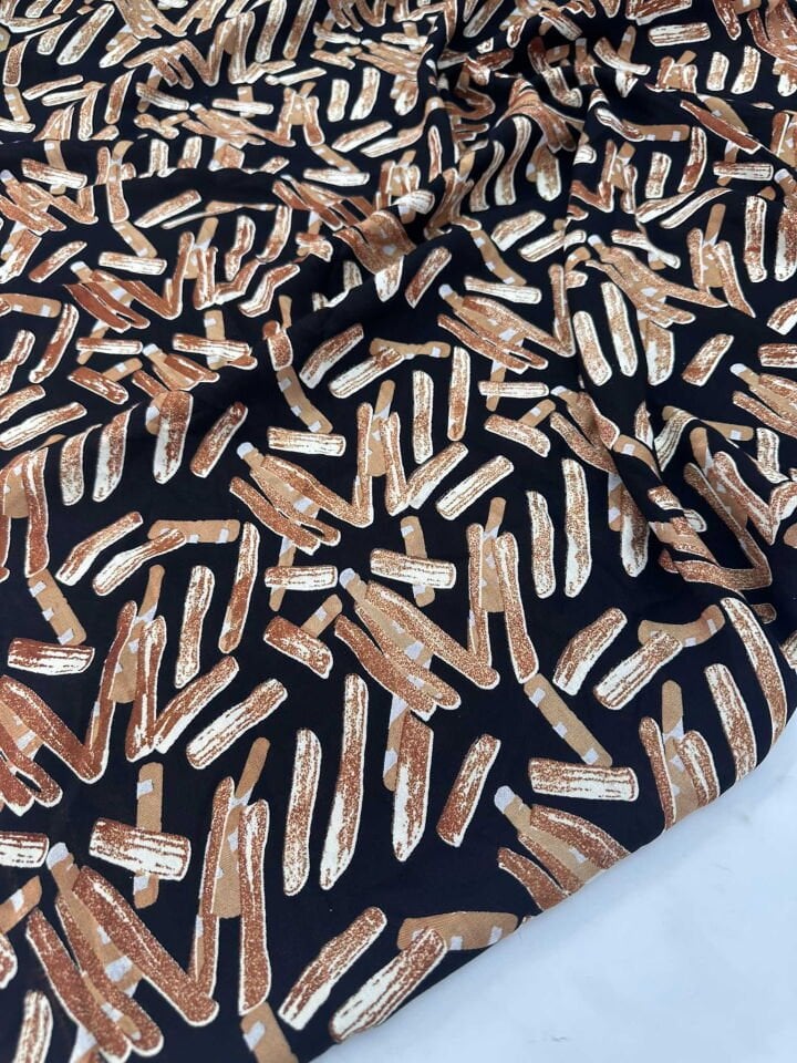 Desenli Viskon Elbise Etek  Gömlek Şalvar