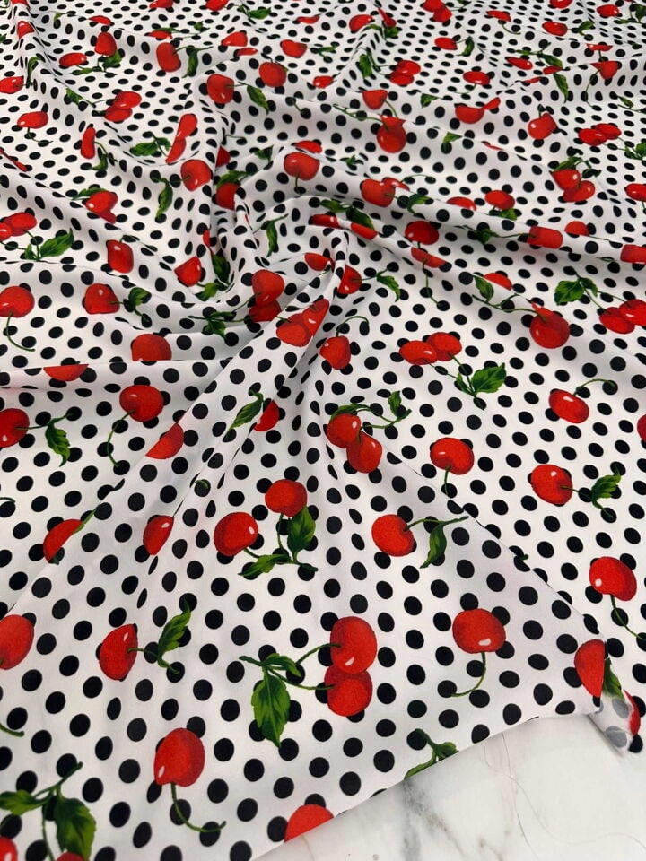 Desenli Krep Kumaş Elbise Etek Gömlek Şalvar