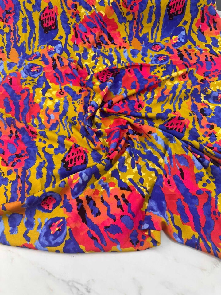 Desenli Viskon Elbise Etek Gömlek Şalvar